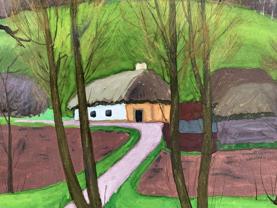 Oil painting Silence in the village Ivan Tsyupka - 8