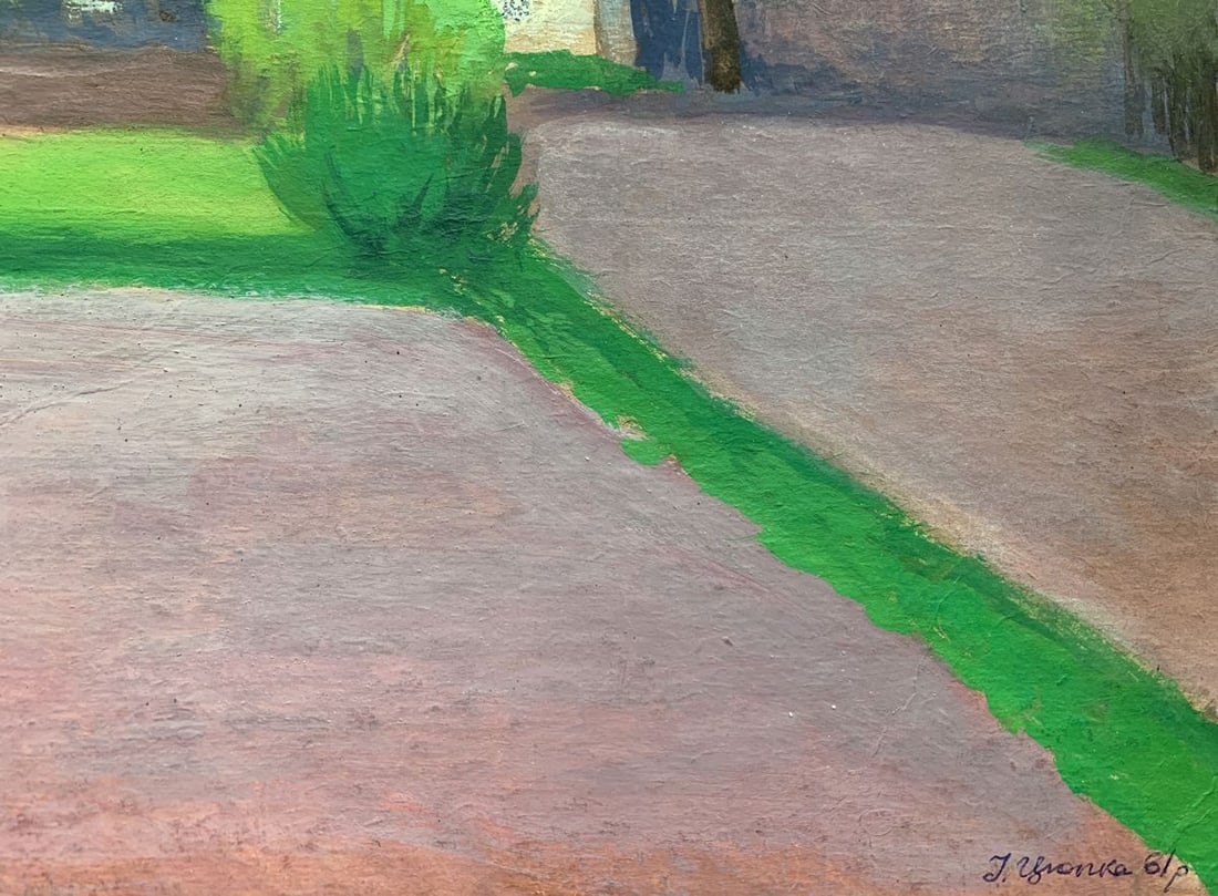 Oil painting Old house on the edge of the village Ivan Tsyupka - 3