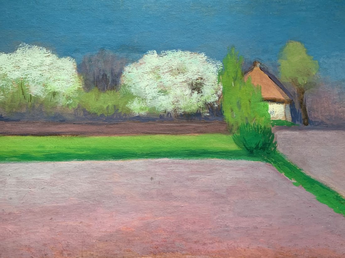 Oil painting Old house on the edge of the village Ivan Tsyupka - 8