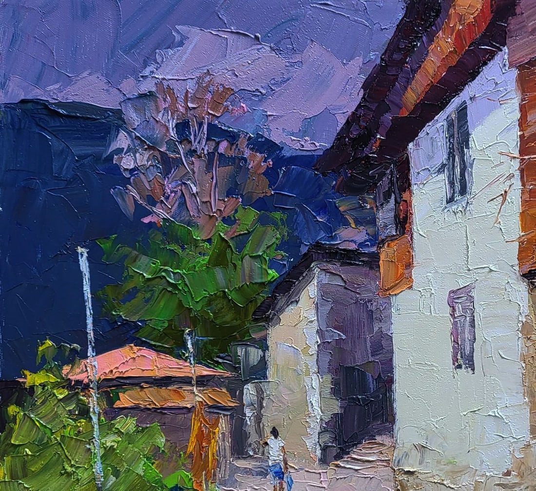 Oil painting Historical street of the city Boris Serdyuk - 4