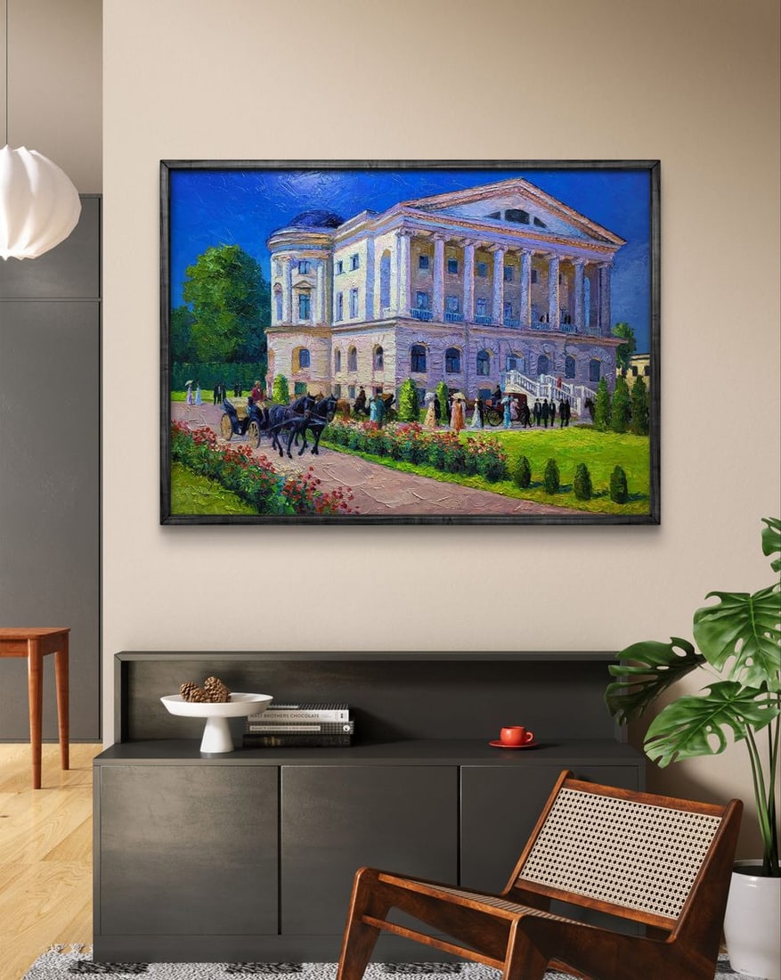 Oil painting Estate outside the city Boris Serdyuk - 2