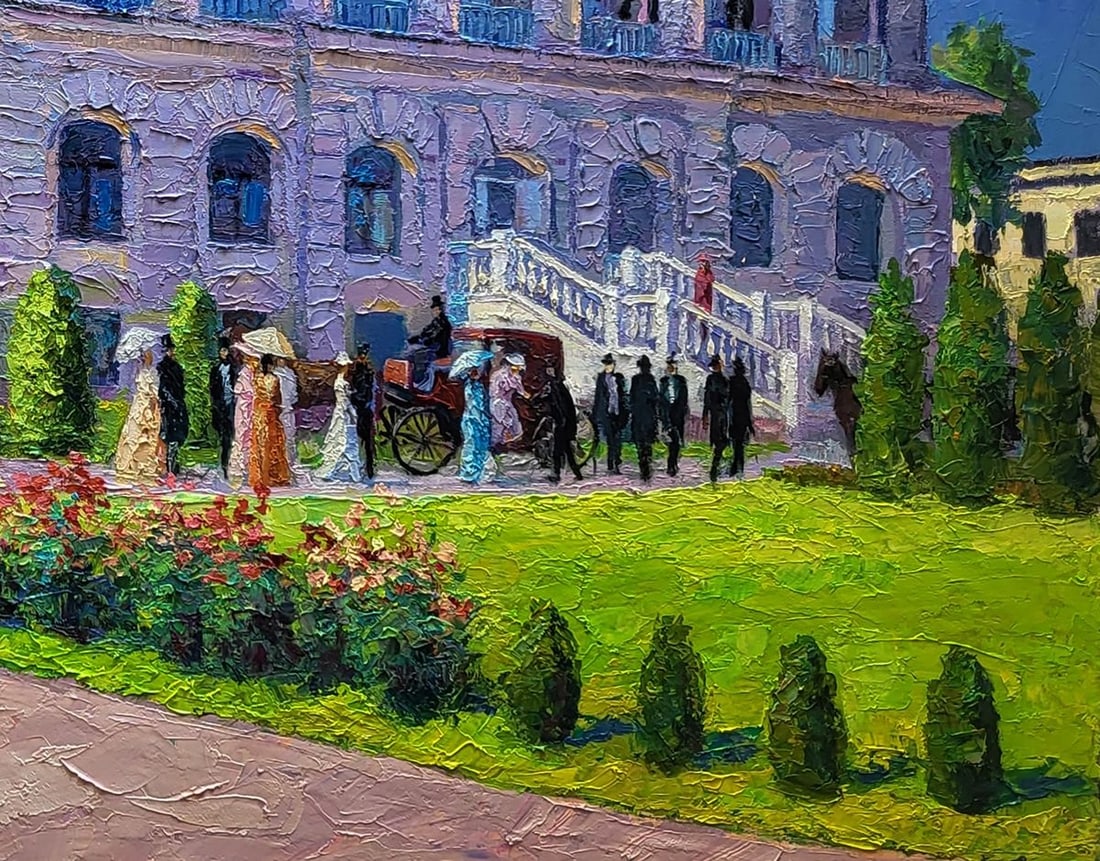 Oil painting Estate outside the city Boris Serdyuk - 4