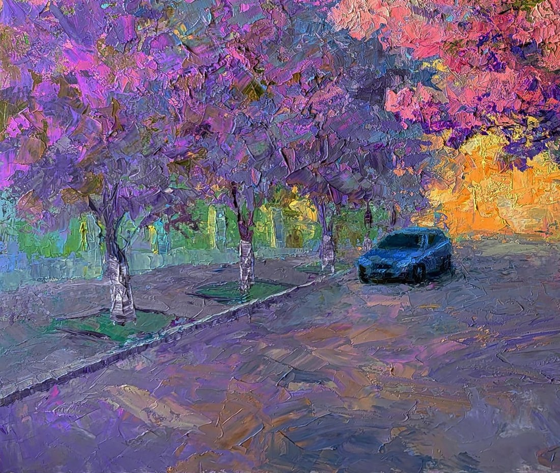 Oil painting Sakura is blooming Boris Serdyuk - 5