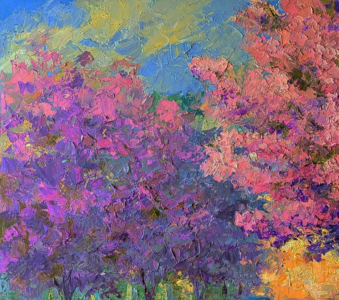 Oil painting Sakura is blooming Boris Serdyuk - 6