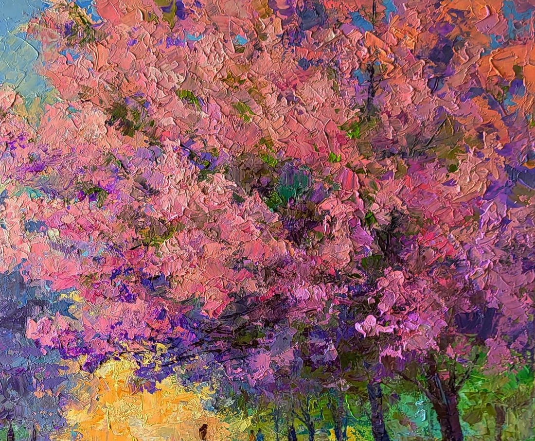 Oil painting Sakura is blooming Boris Serdyuk - 7