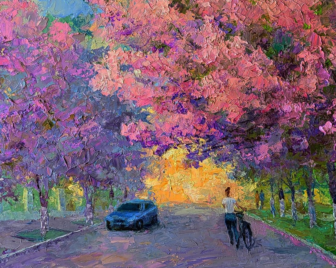 Oil painting Sakura is blooming Boris Serdyuk - 8