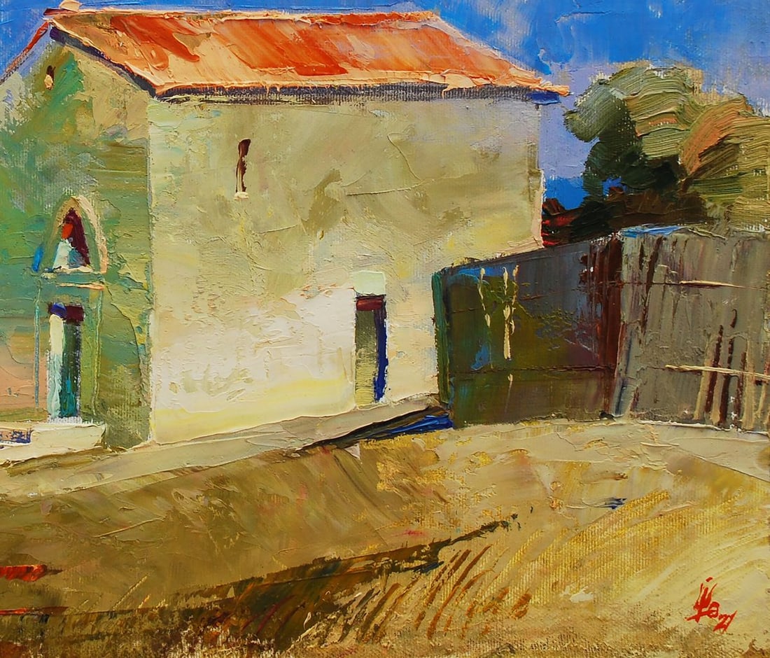 Oil painting Fortress stone the breath of time Egor Shvachunov - 5
