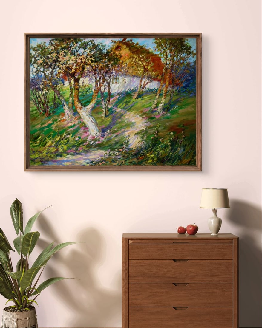 Oil painting Blooming garden Yuriy Suprunchuk - 2