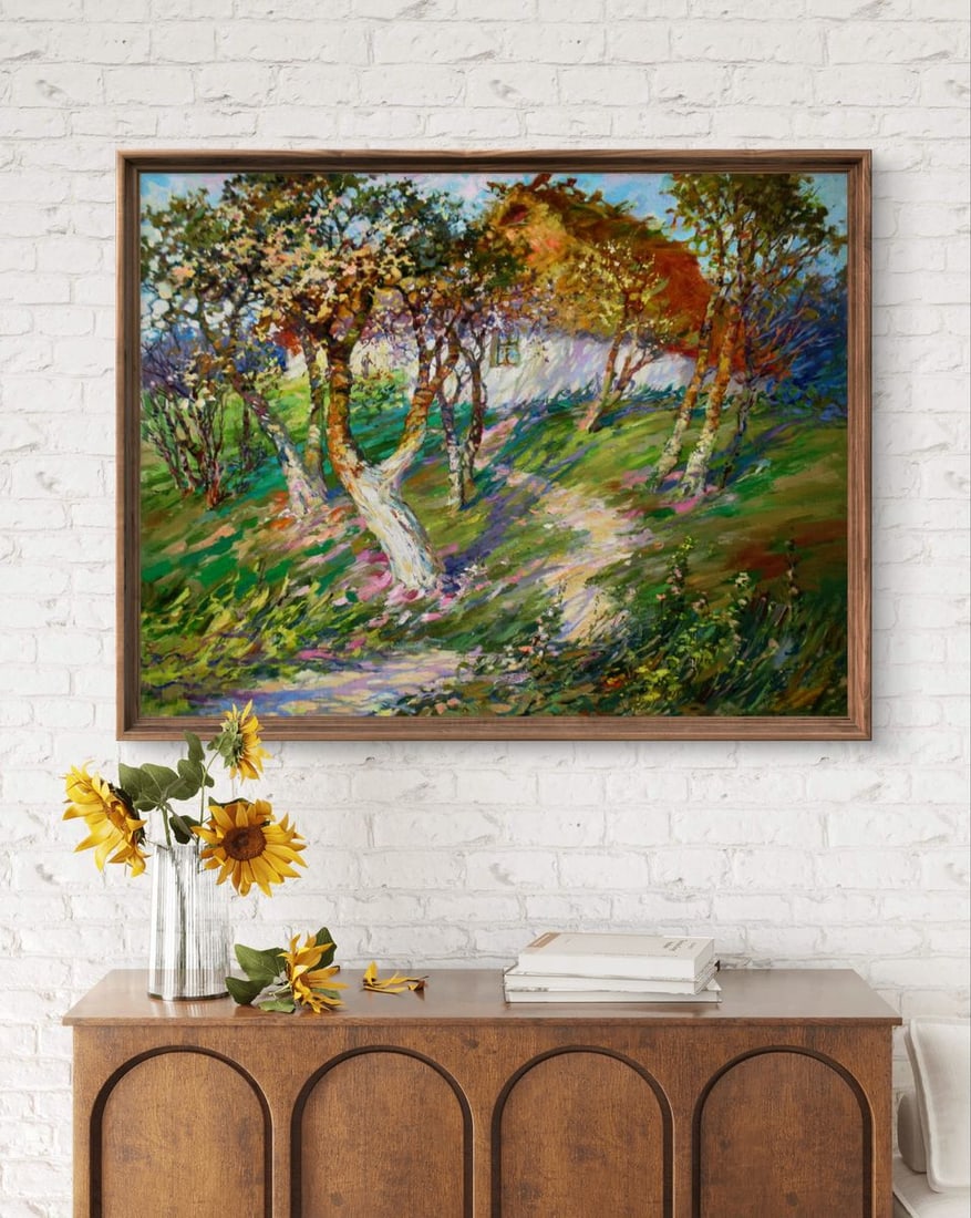 Oil painting Blooming garden Yuriy Suprunchuk - 3