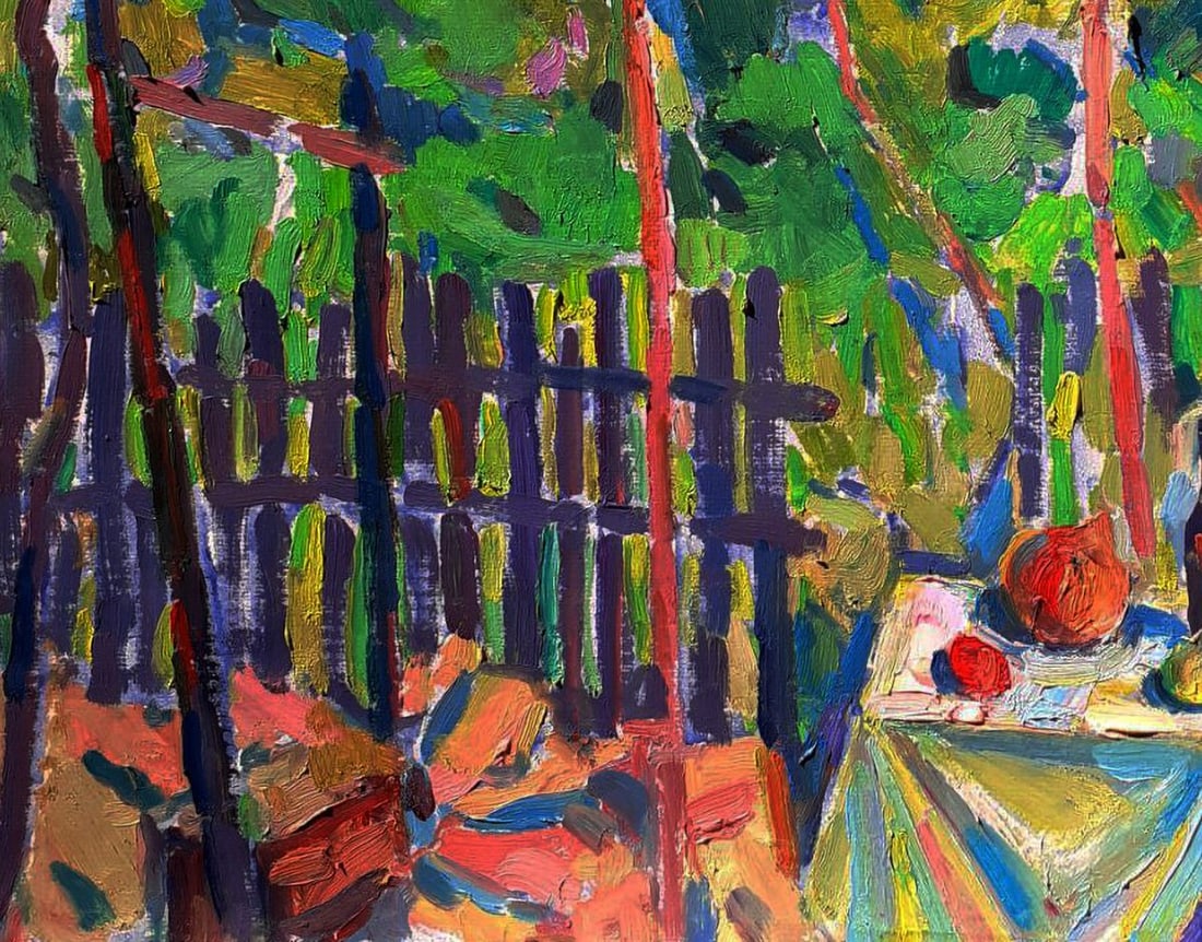 Oil painting In the garden where each leaf whispers Pavel Dobrev - 6