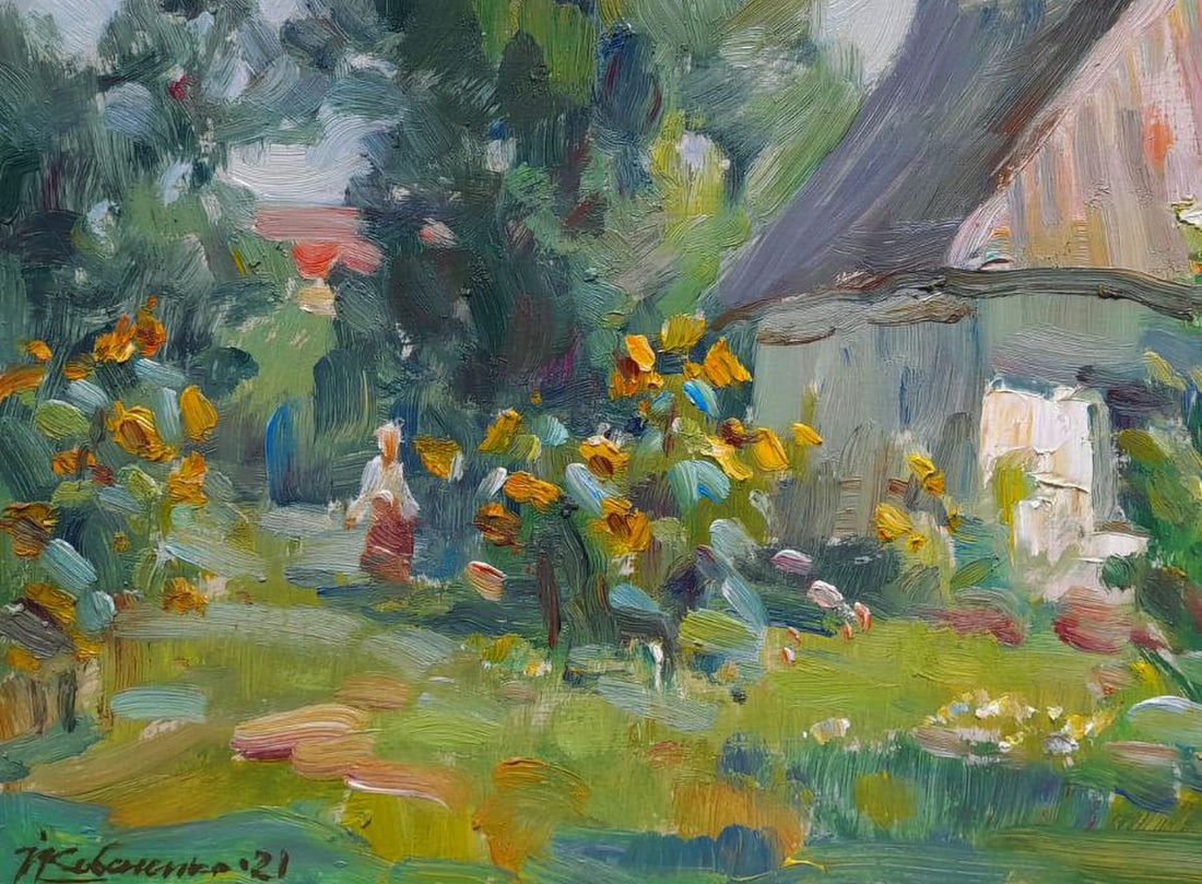 Oil painting The hidden hut Ivan Kovalenko - 4
