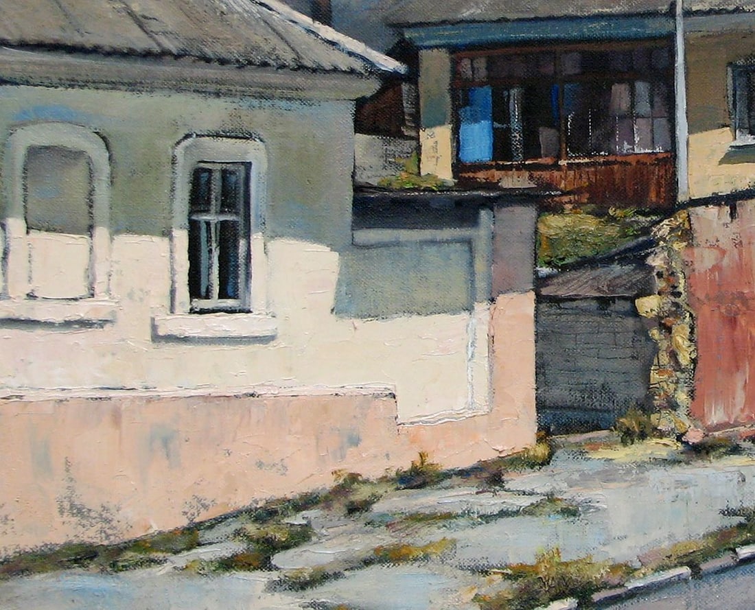 Oil painting Quiet streets of the city Oksana Osnach - 4