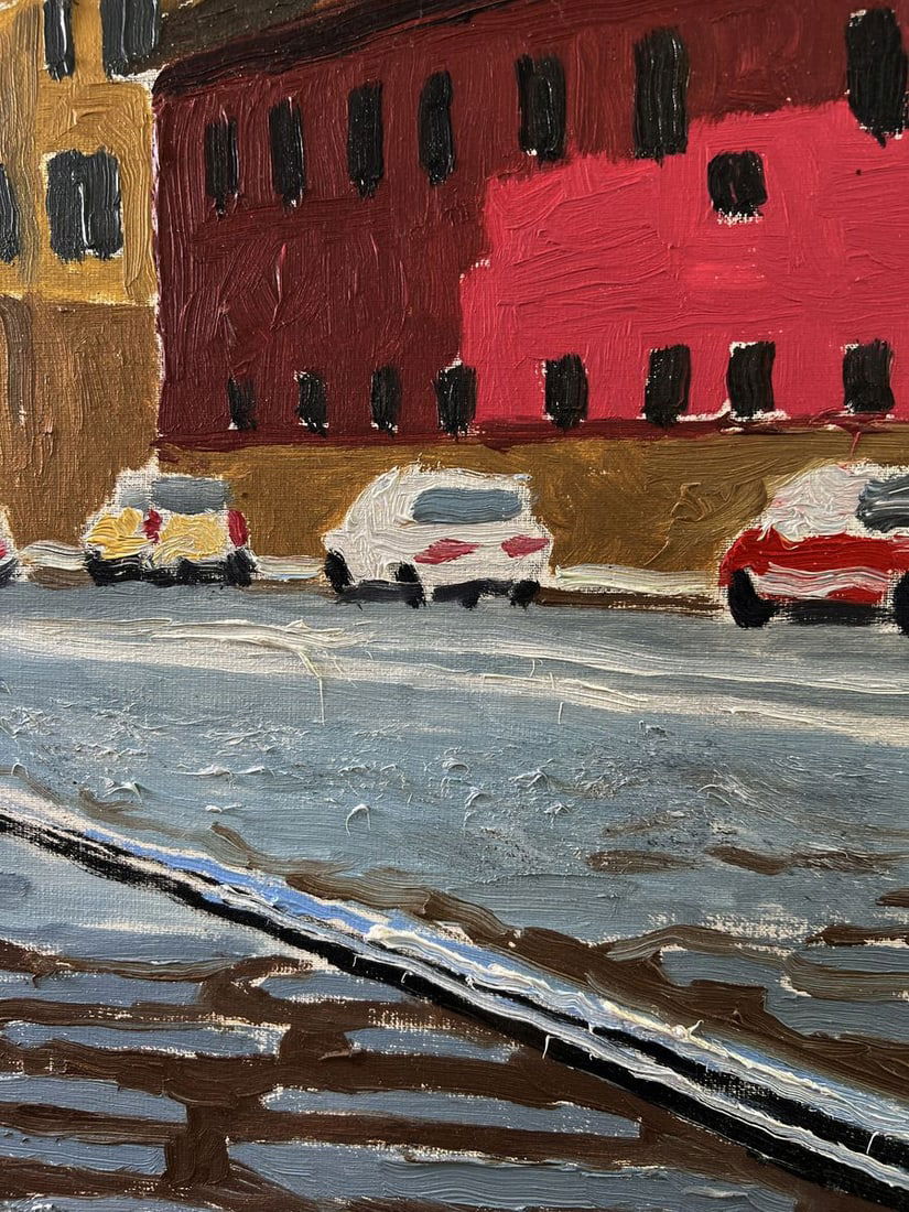 Oil painting Central city street Oleksandr Gukalov - 7