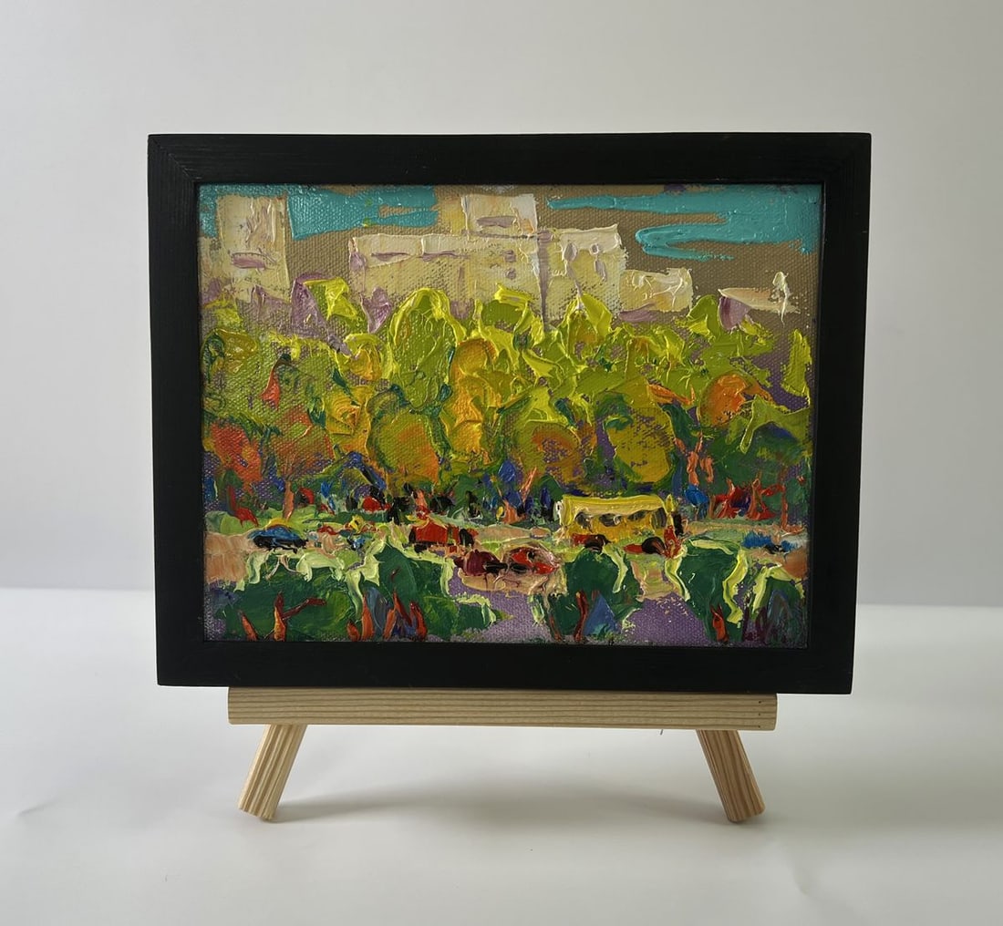 Oil painting Morning city Oleksiy Ivanyuk (1 of 8)