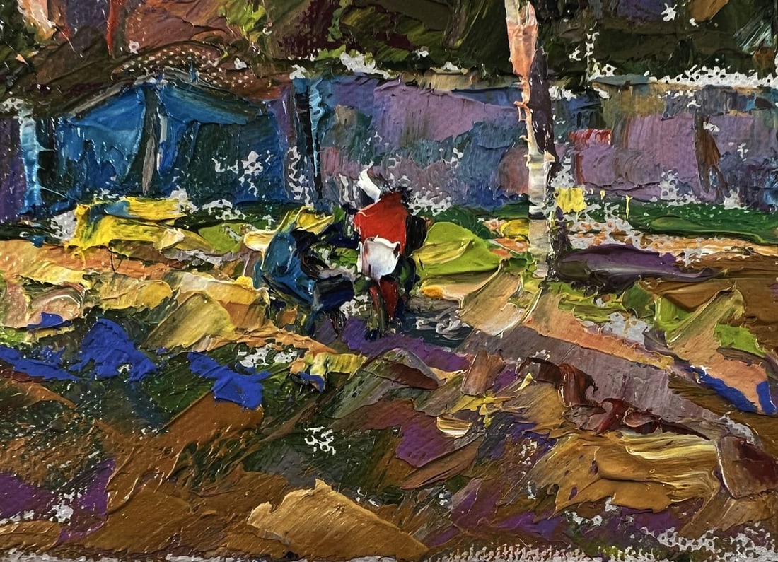Oil painting On a village street Oleksiy Ivanyuk - 5