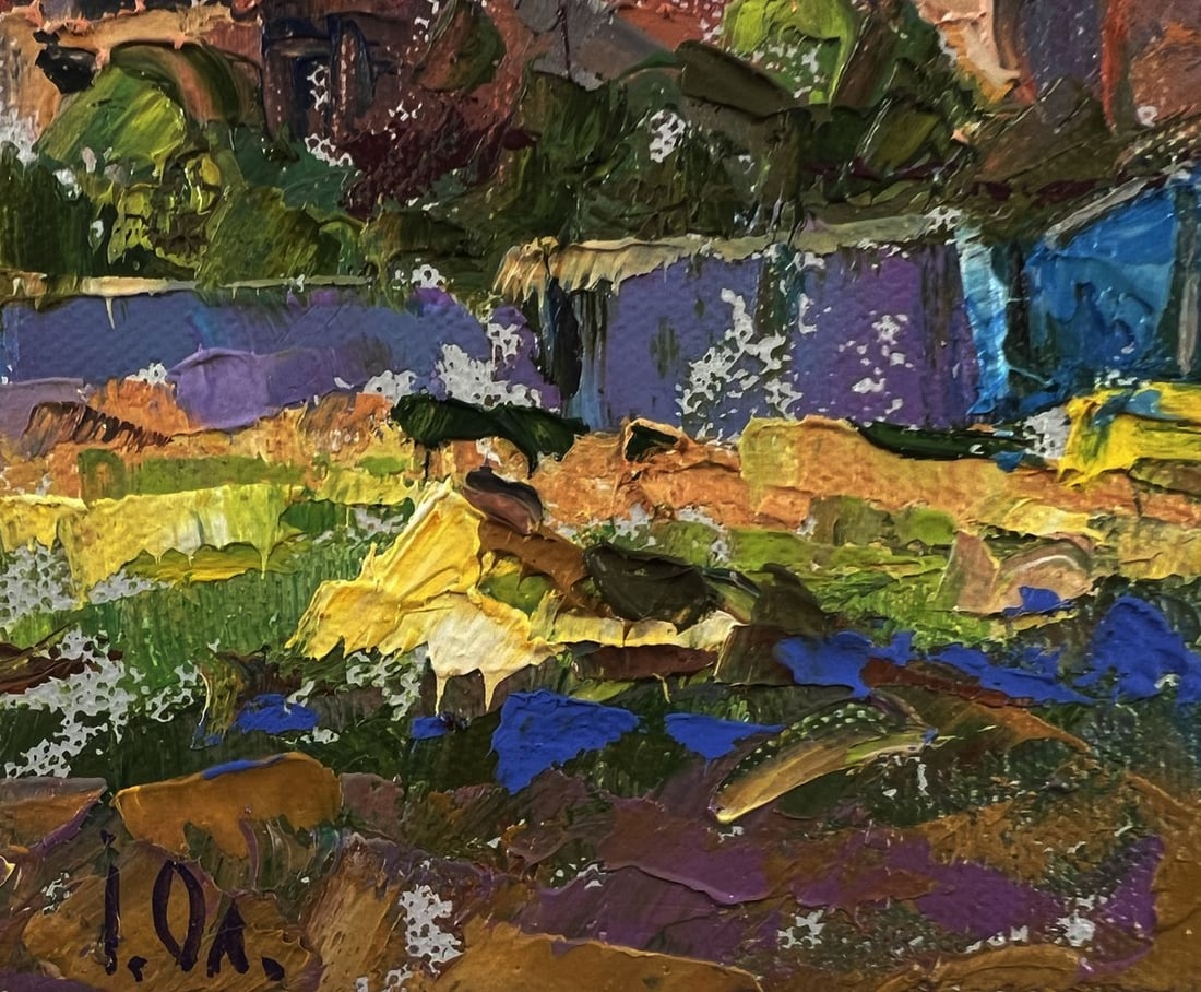 Oil painting On a village street Oleksiy Ivanyuk - 6