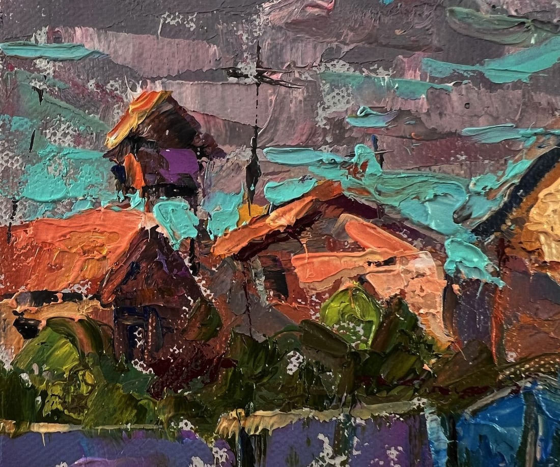 Oil painting On a village street Oleksiy Ivanyuk - 7