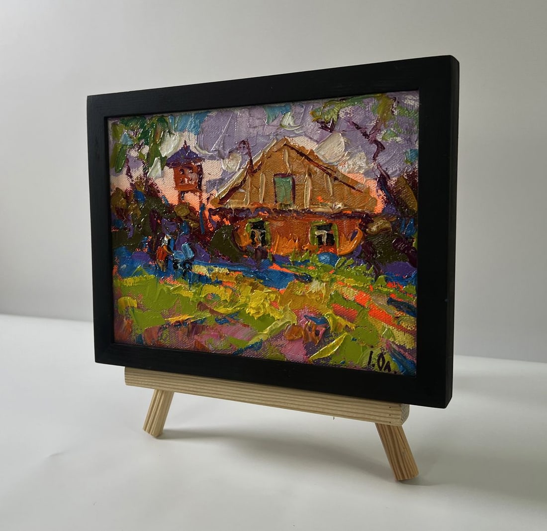 Oil painting Sunset behind the clouds Oleksiy Ivanyuk - 2