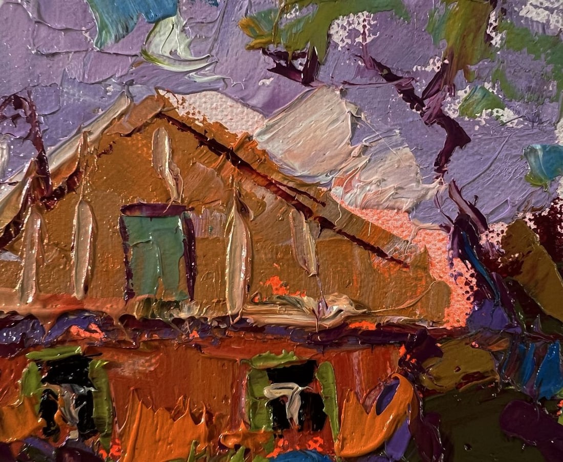 Oil painting Sunset behind the clouds Oleksiy Ivanyuk - 4