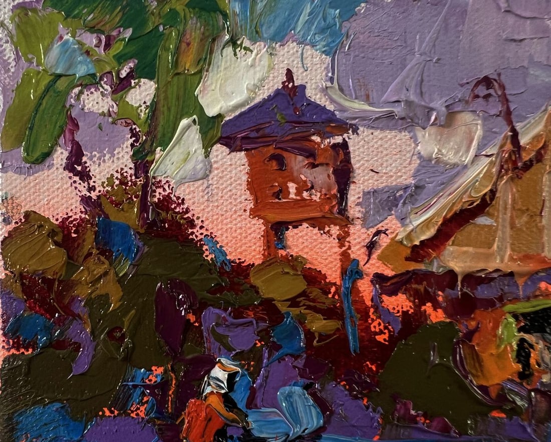 Oil painting Sunset behind the clouds Oleksiy Ivanyuk - 7