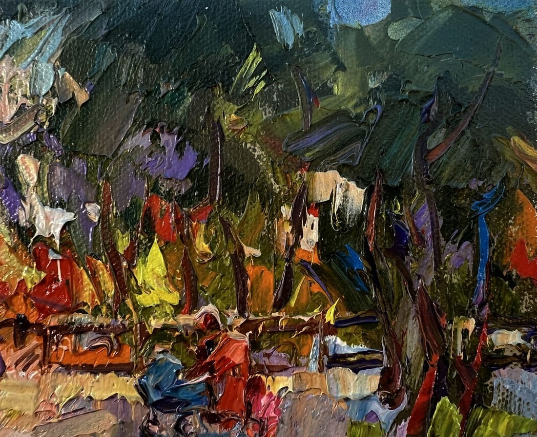 Oil painting On a walk in the park Oleksiy Ivanyuk - 4