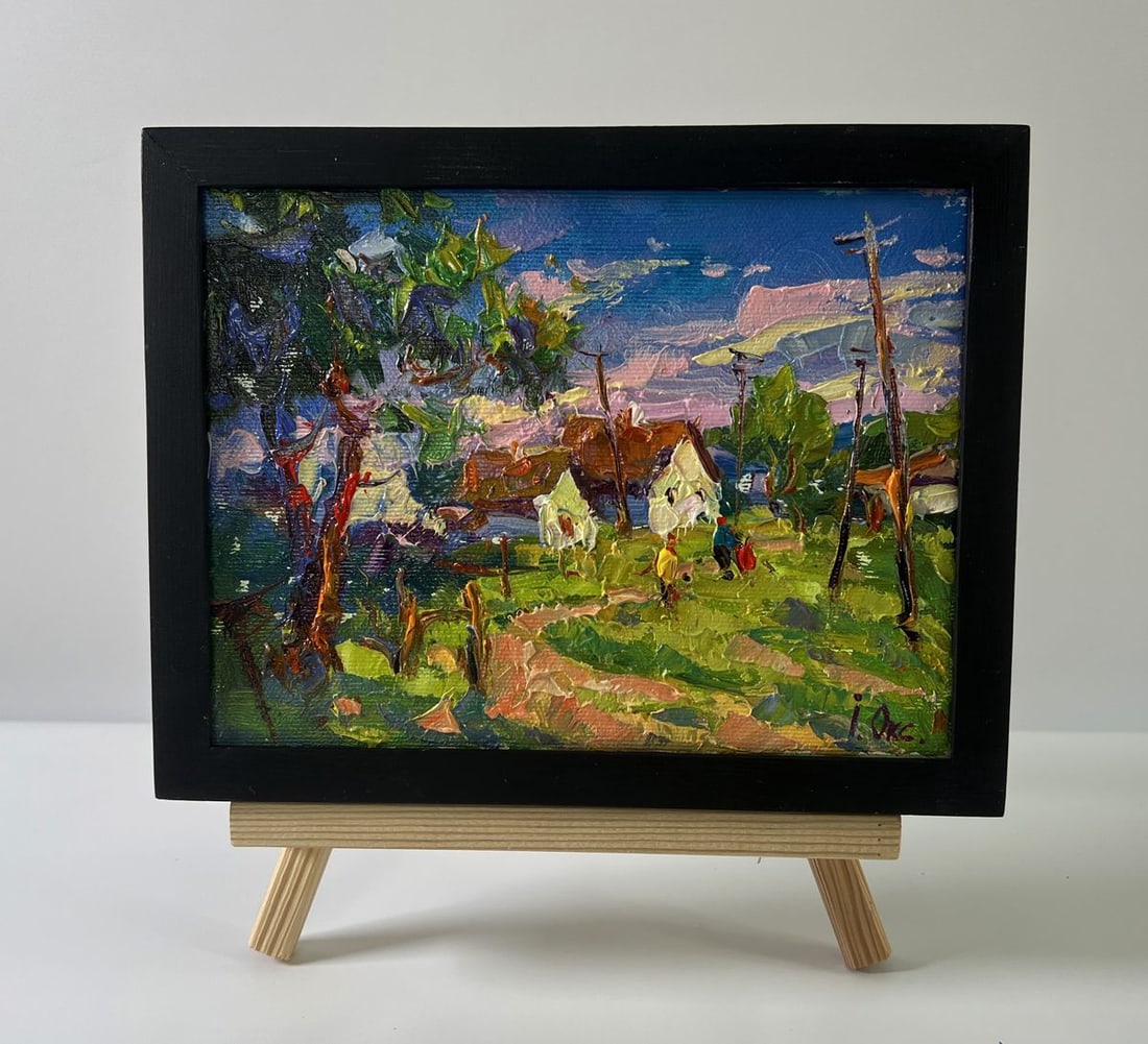 Oil painting Edge of the village Oksana Ivanyuk (1 of 8)
