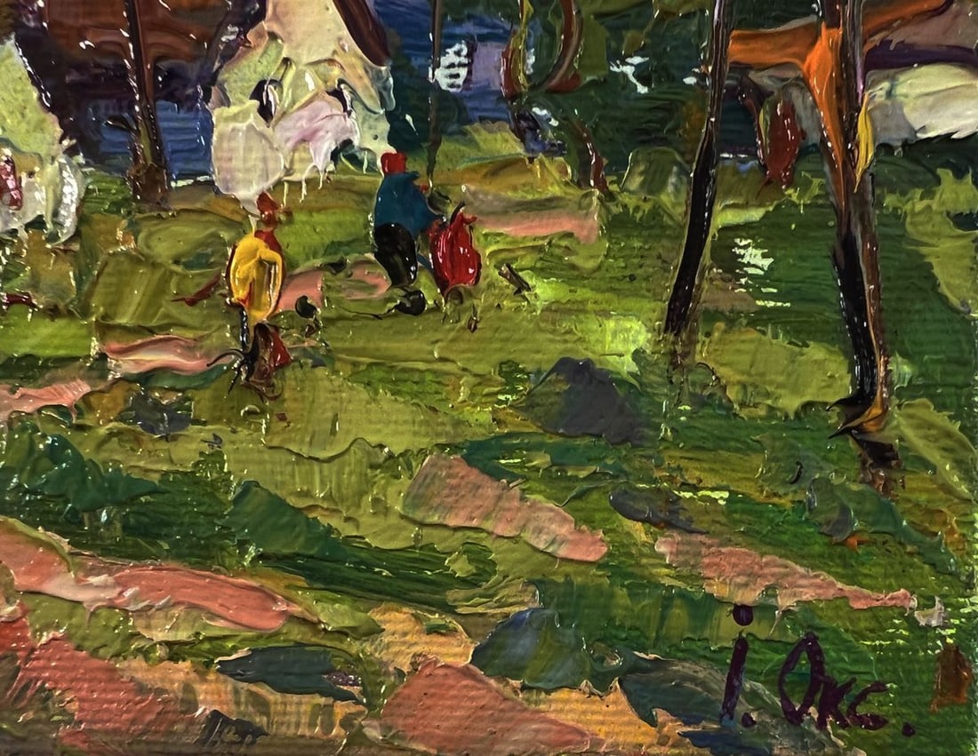 Oil painting Edge of the village Oksana Ivanyuk - 5