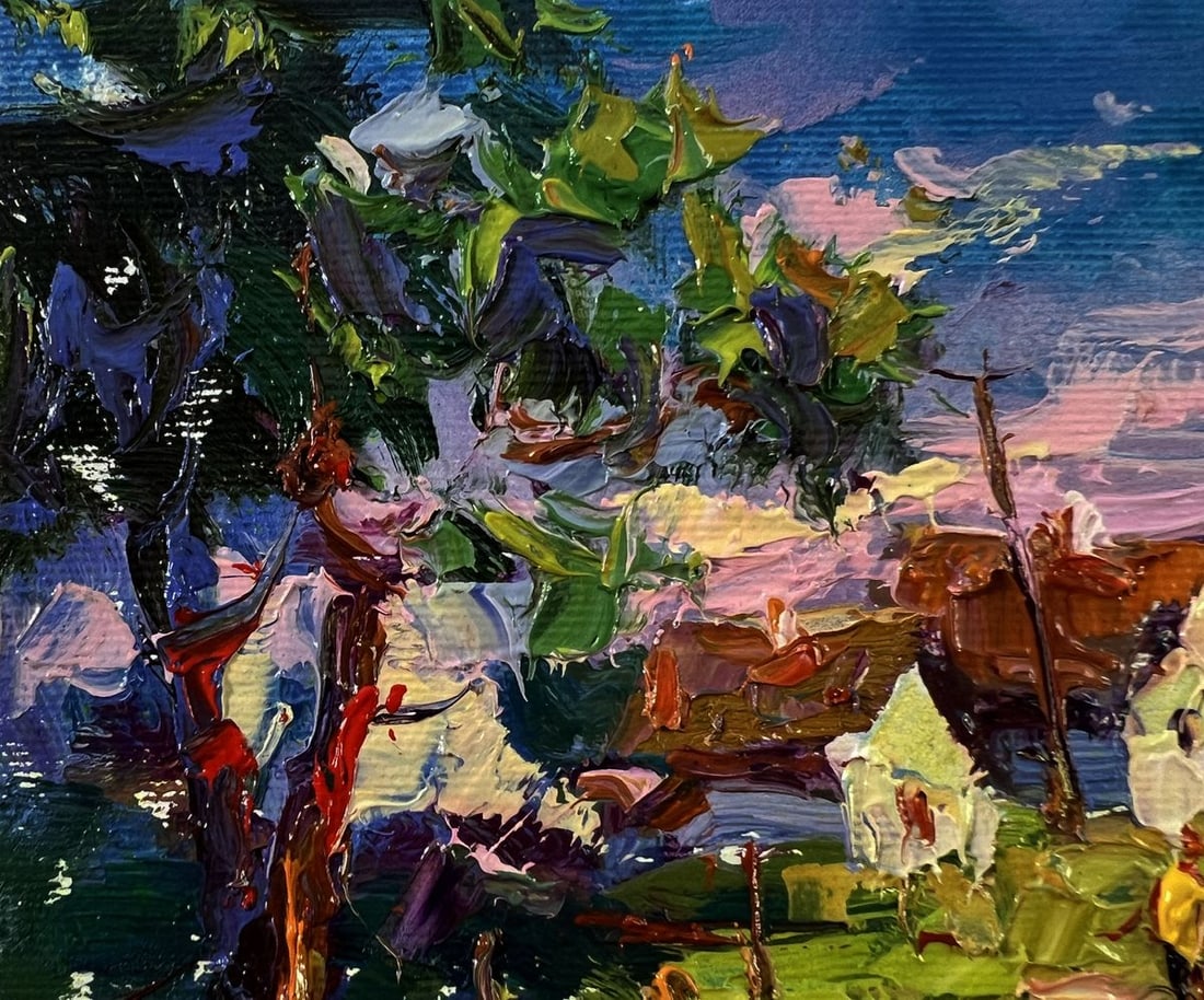 Oil painting Edge of the village Oksana Ivanyuk - 7