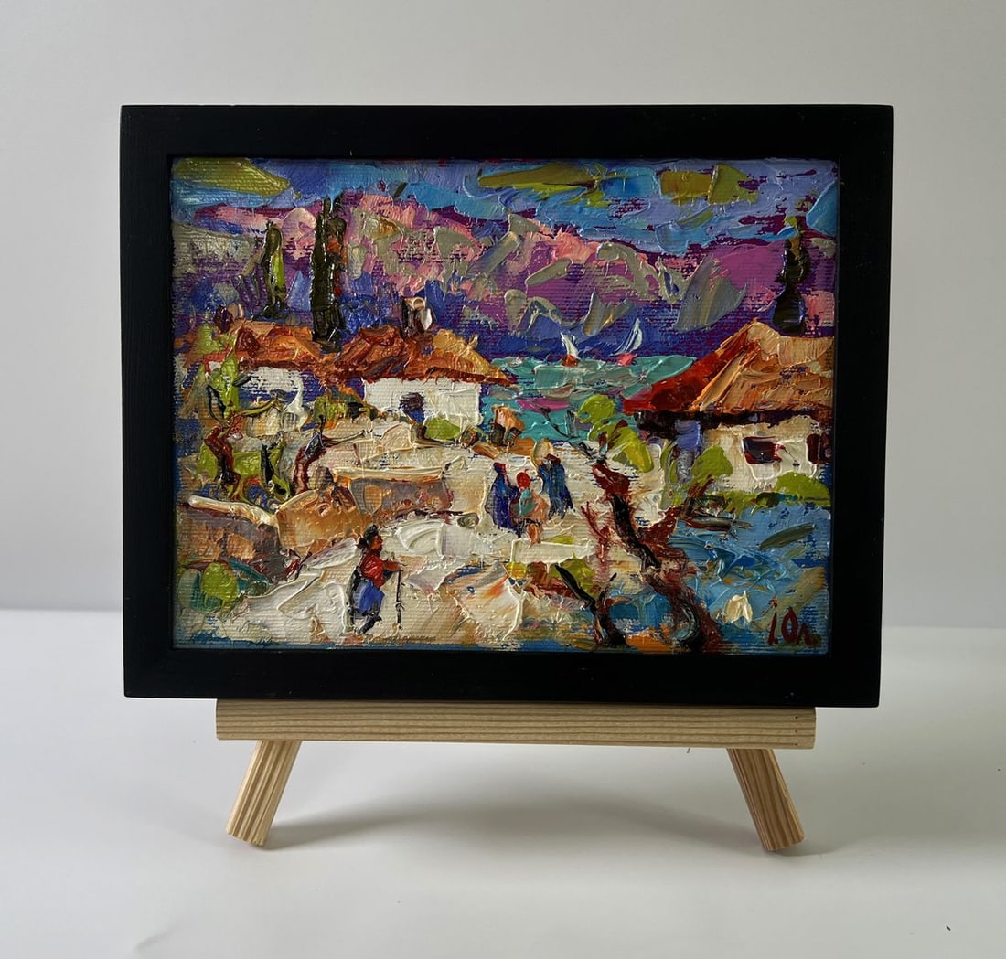 Oil painting Edge of the village Oleksiy Ivanyuk (1 of 8)
