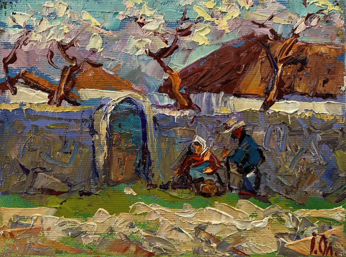 Oil painting Village memory Oleksiy Ivanyuk - 3