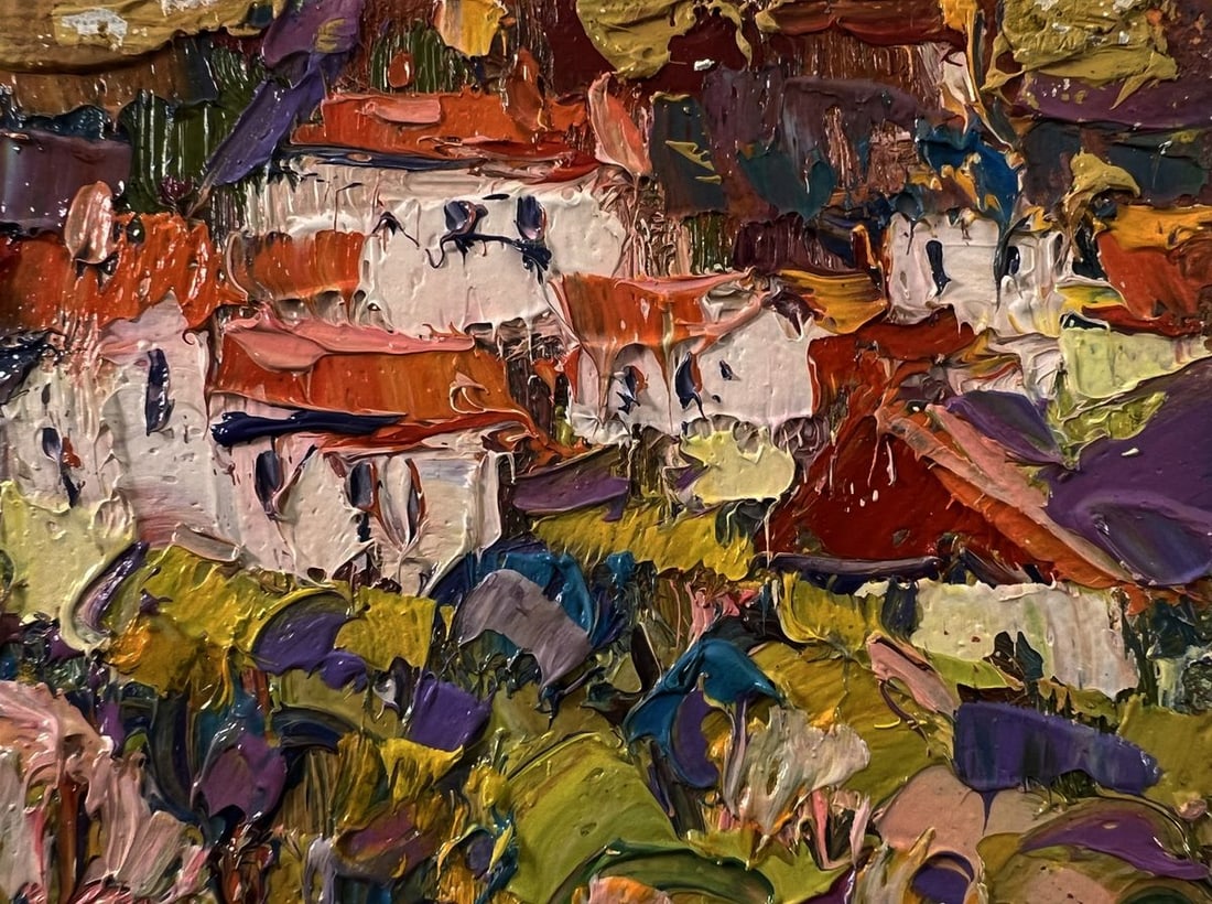 Oil painting Edge of the village Oleksiy Ivanyuk - 4