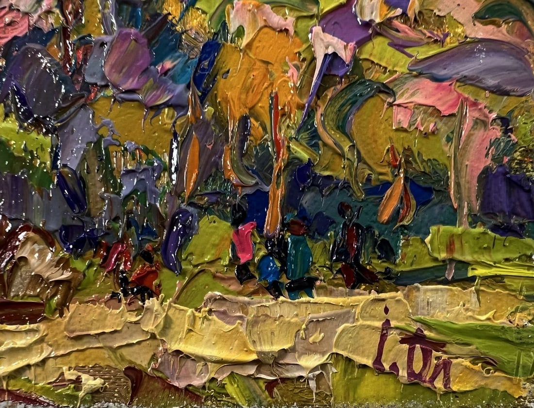 Oil painting Edge of the village Oleksiy Ivanyuk - 5