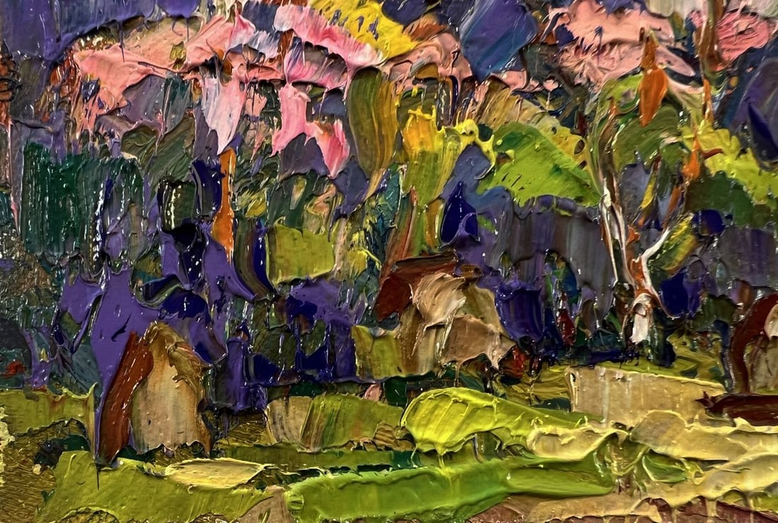 Oil painting Edge of the village Oleksiy Ivanyuk - 6