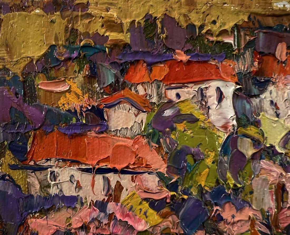 Oil painting Edge of the village Oleksiy Ivanyuk - 7