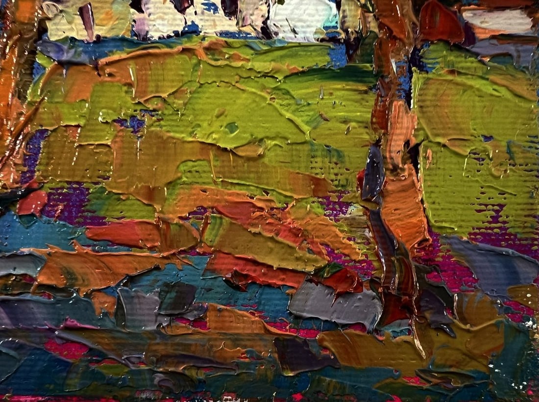 Oil painting On the edge of the village Oksana Ivanyuk - 5