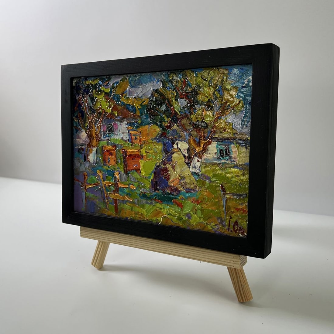 Oil painting Summer day in the village Oksana Ivanyuk - 2