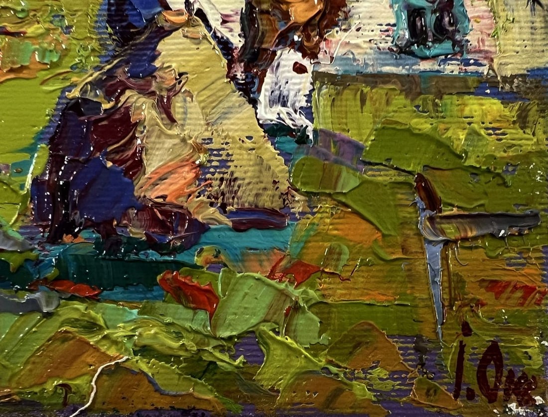 Oil painting Summer day in the village Oksana Ivanyuk - 5