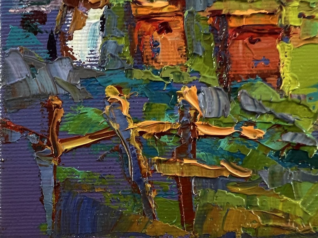 Oil painting Summer day in the village Oksana Ivanyuk - 6