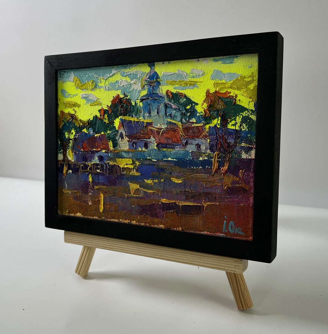 Oil painting The sun greets in the morning Oksana Ivanyuk - 2