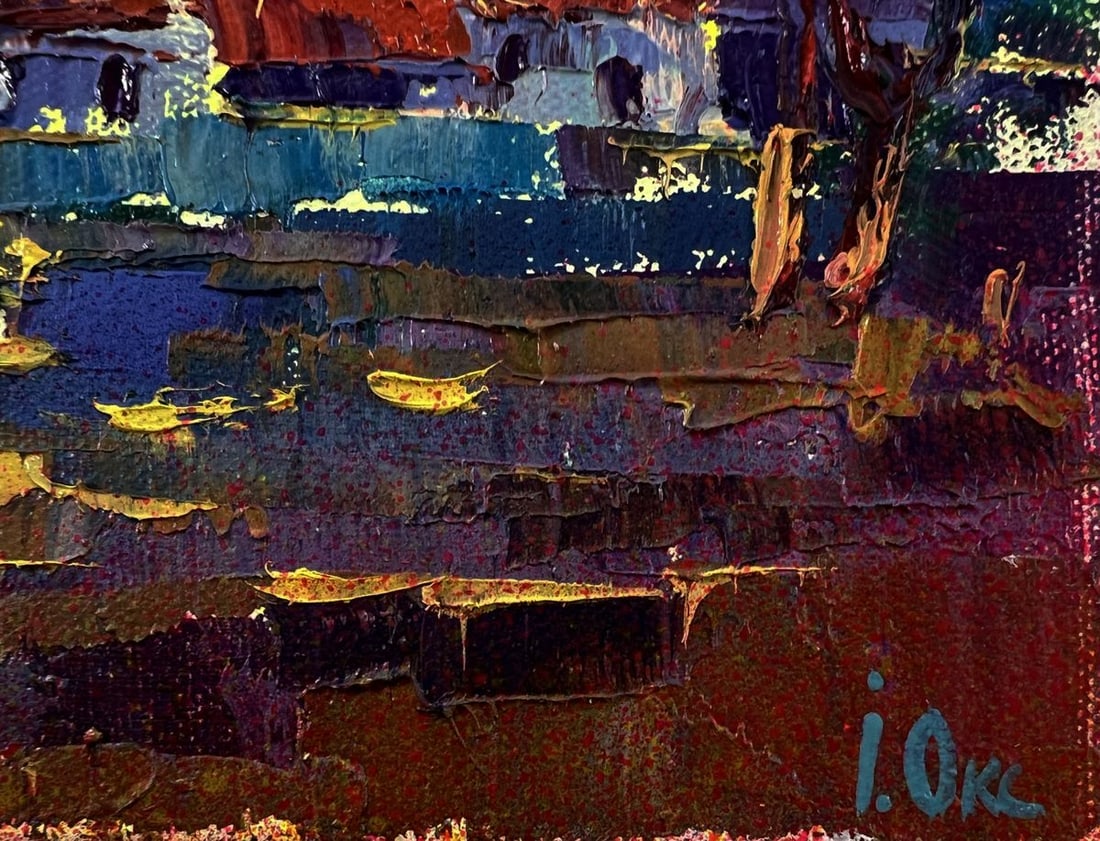 Oil painting The sun greets in the morning Oksana Ivanyuk - 5