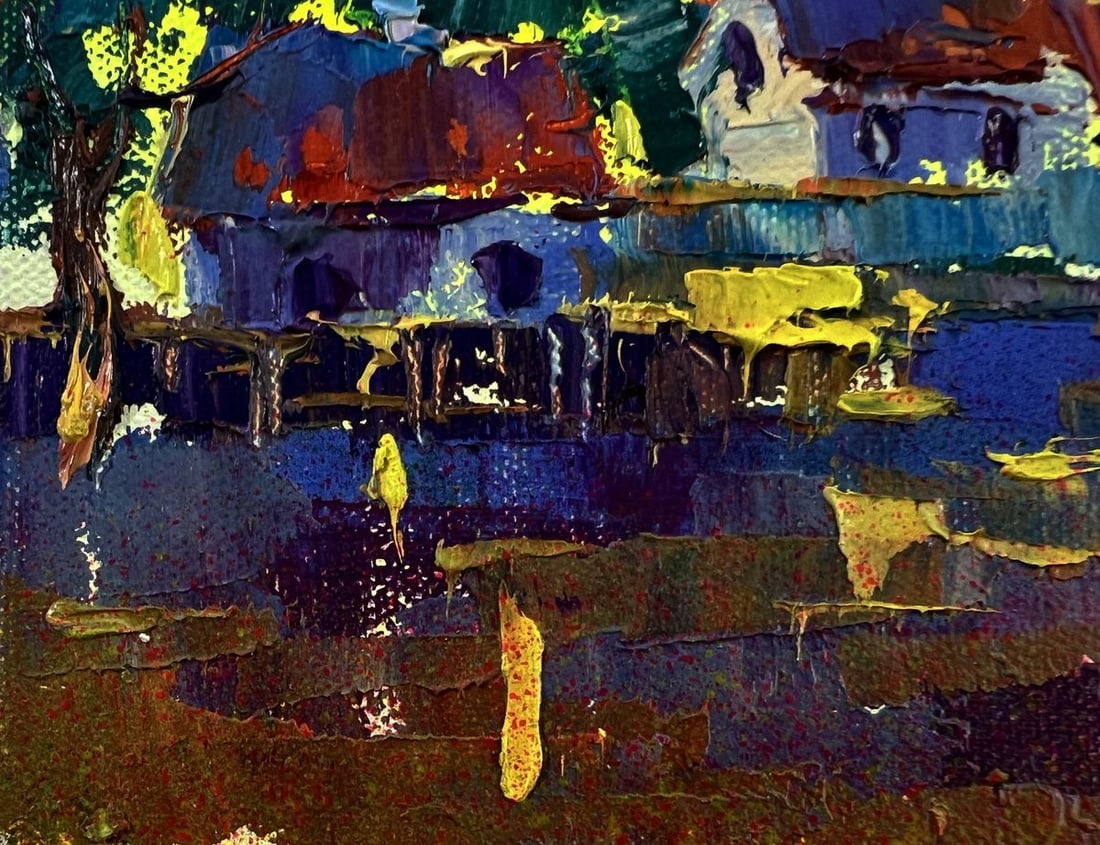 Oil painting The sun greets in the morning Oksana Ivanyuk - 6