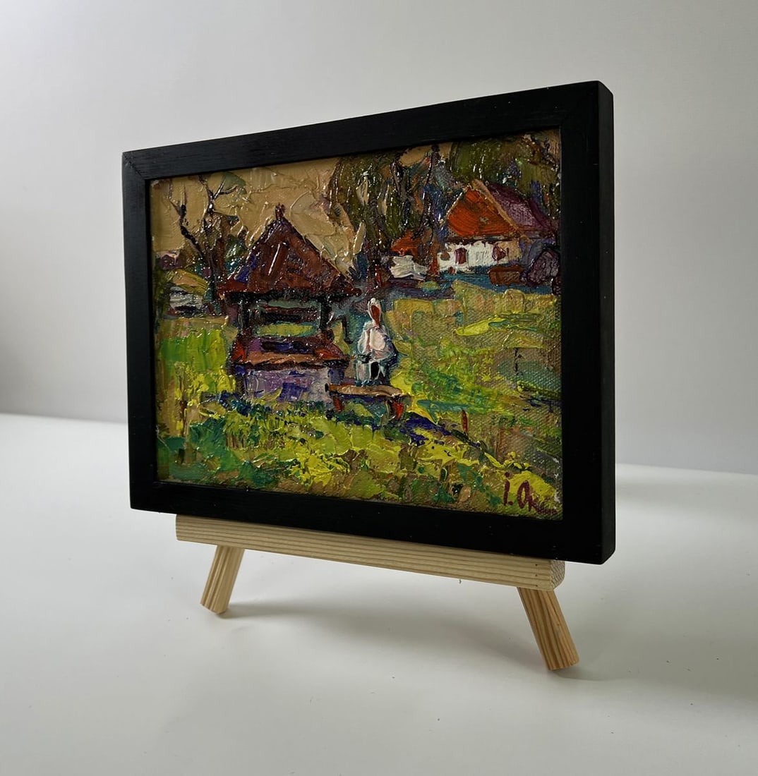 Oil painting Village everyday life Oksana Ivanyuk - 2