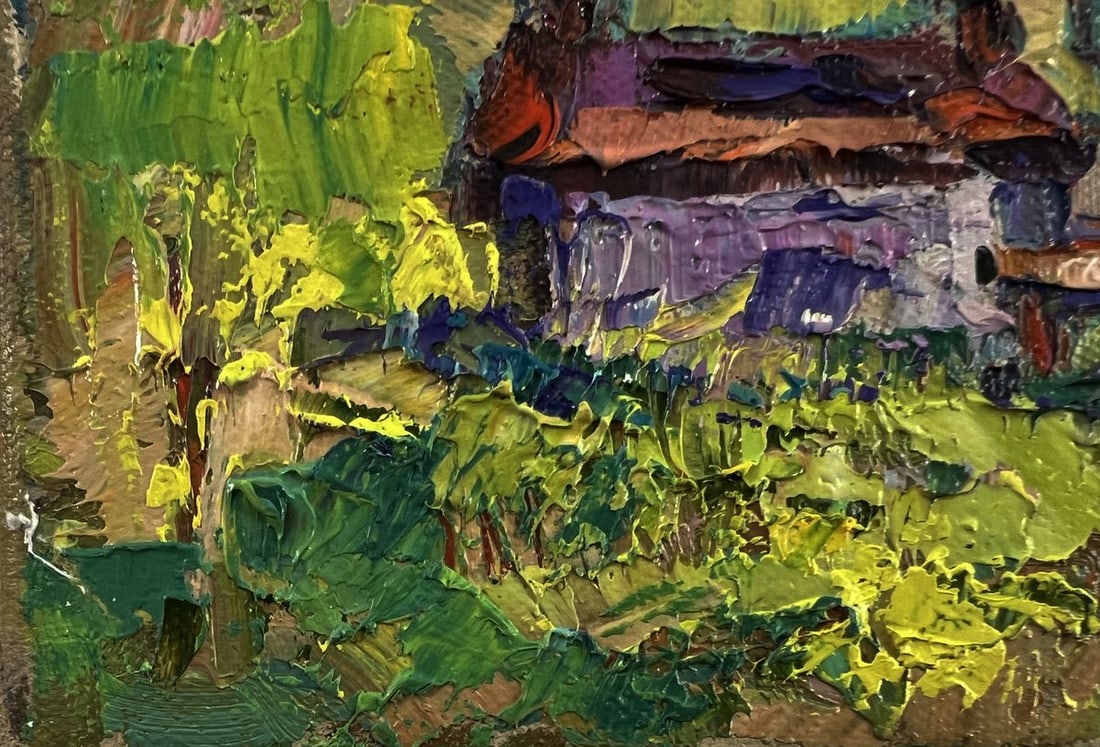 Oil painting Village everyday life Oksana Ivanyuk - 6