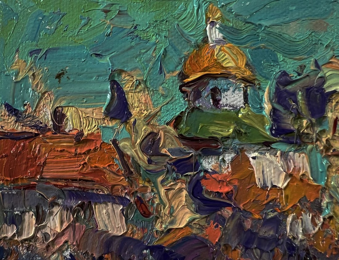 Oil painting Morning sound of bells Oksana Ivanyuk - 7