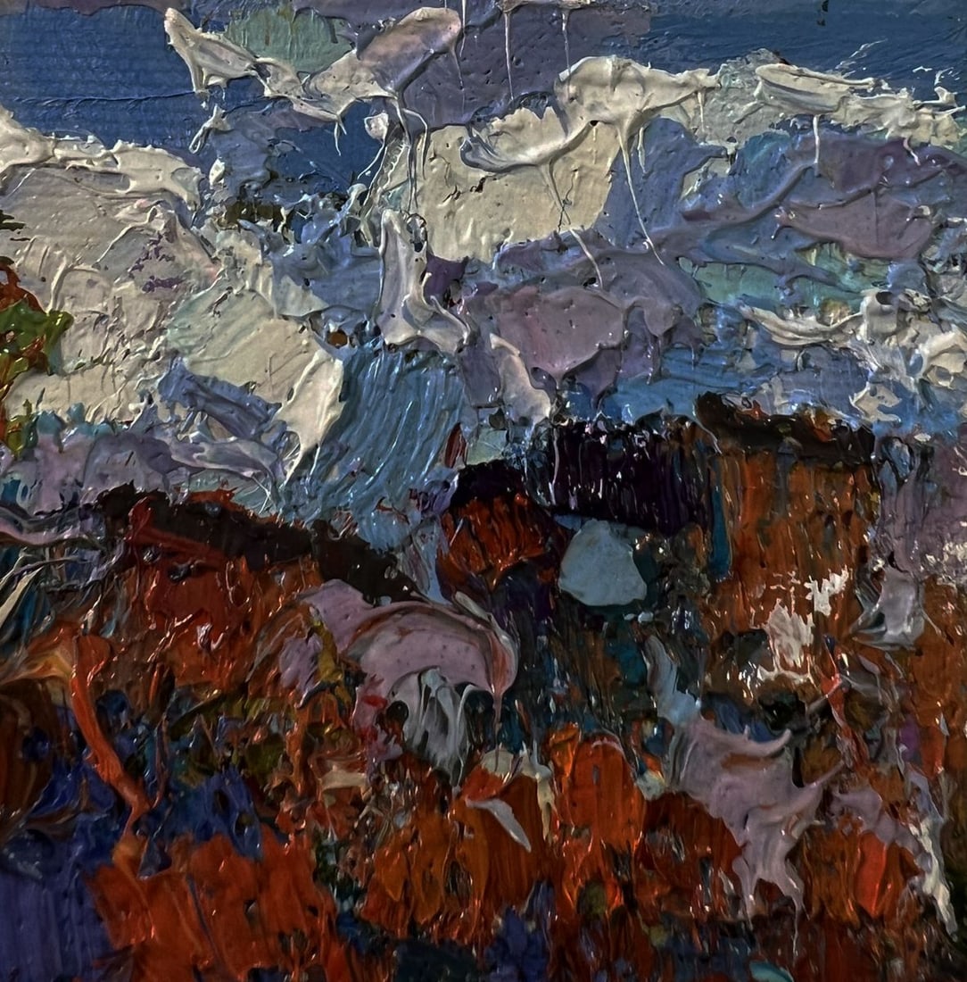 Oil painting Country day near the well Oksana Ivanyuk - 4