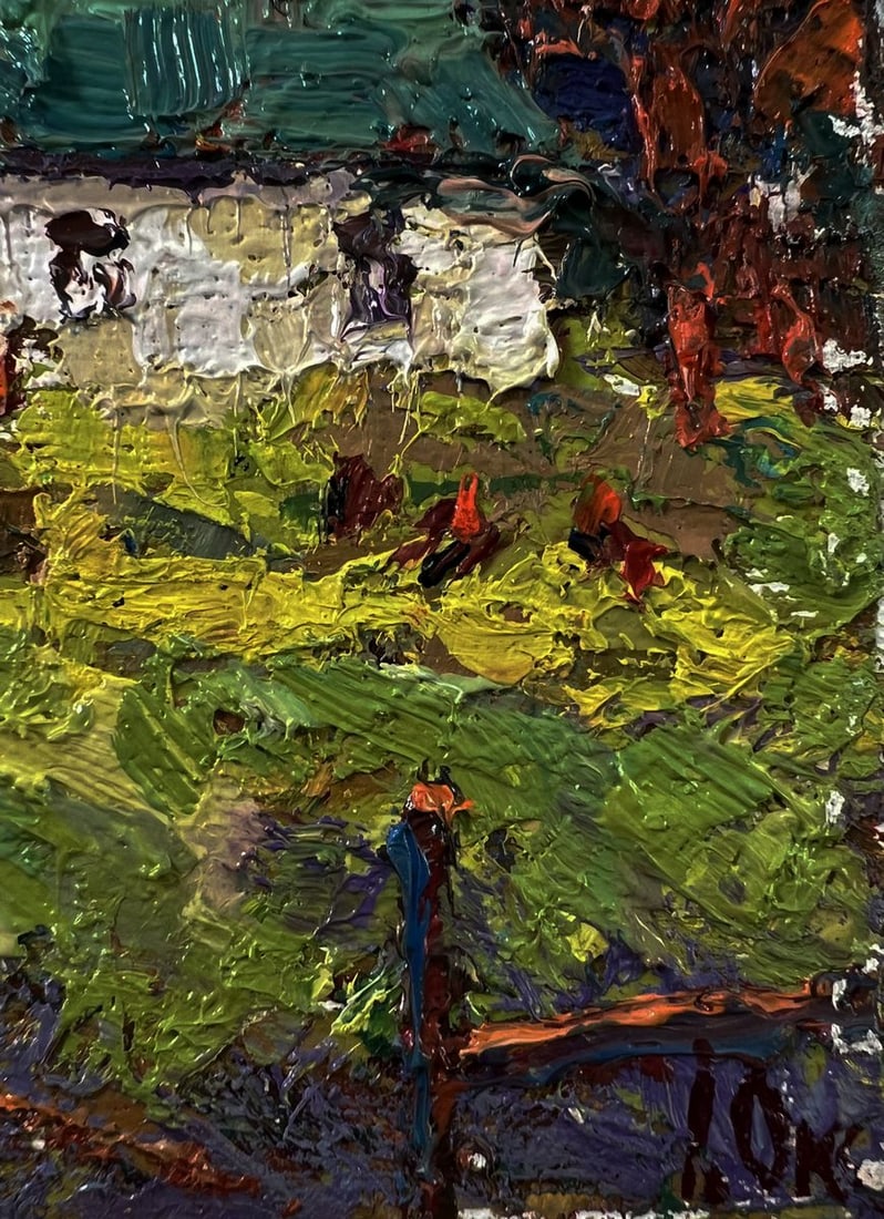 Oil painting Country day near the well Oksana Ivanyuk - 7