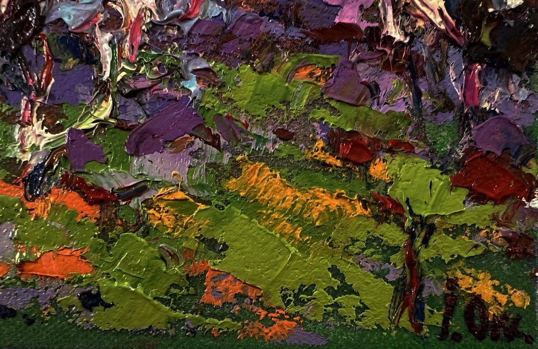 Oil painting Spring in the village Oksana Ivanyuk - 5