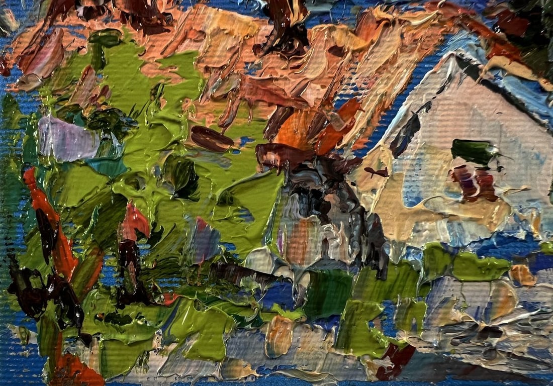 Oil painting Sunny village day Oleksiy Ivanyuk - 6