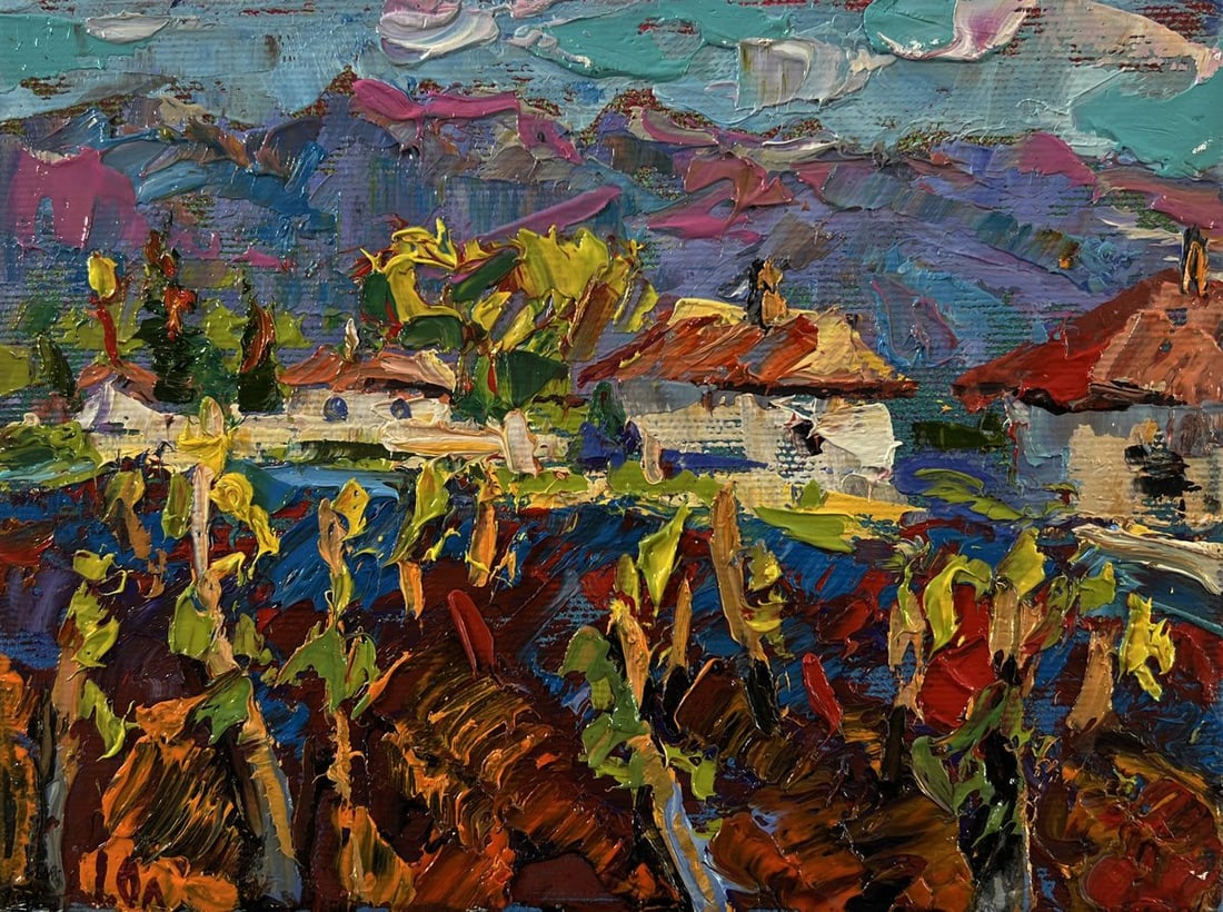 Oil painting Clean village air Oleksiy Ivanyuk - 3