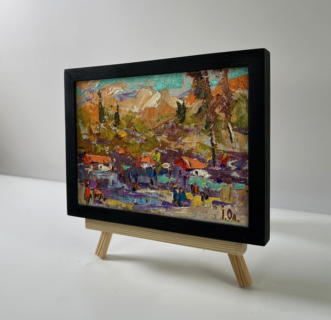 Oil painting Village after the rain Oksana Ivanyuk - 2